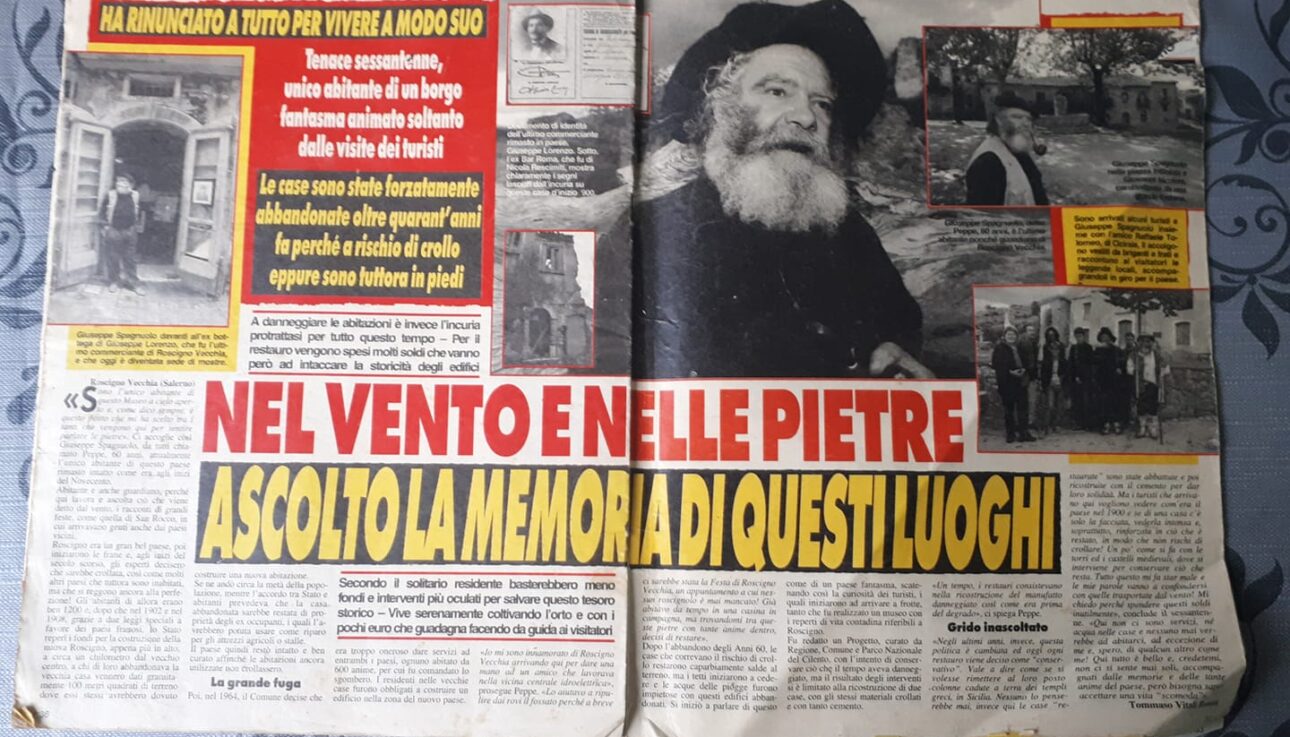 l'unico abitante del borgo in Campania